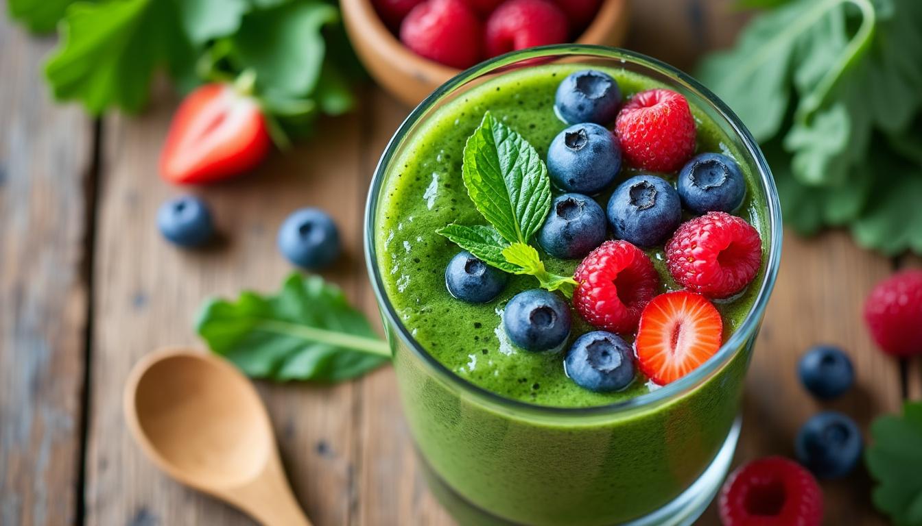 upptäck fem hälsosamma smoothie-recept som hjälper dig att boosta din hälsa! lär dig hur du kan blanda nyttiga ingredienser för en energifylld och läcker dryck. perfekt för frukost eller som ett nyttigt mellanmål.